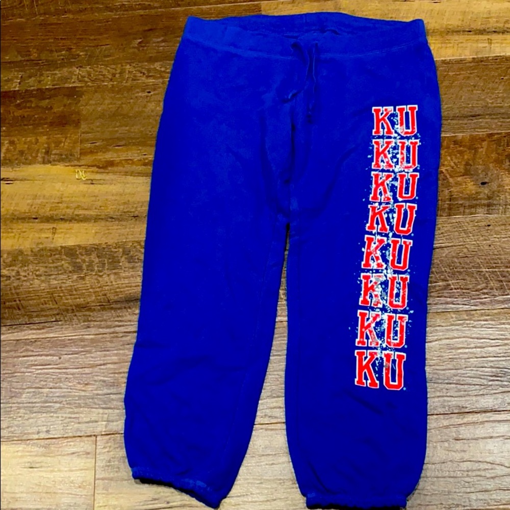 Lg Soffe KU sweats, Capri length